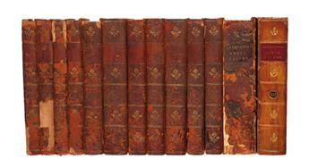 (GREEK ANTHOLOGY.) Anthologia Graeca; sive, Poetarum graecorum lusus.  13 vols.  1794-1814